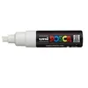 Image de Marqueur PC8K Pointe Large Biseautée Blanc