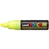 Image de Uni-ball Posca Marqueur pointe large biseautée Jaune fluo