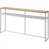 Image de Table console avec étagère Blanc