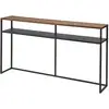 Image de Table console avec étagère Noir