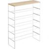 Image de Yamazaki - Etagère à chaussures en métal et bois Tower blanc