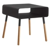 Image de Yamazaki - Table de chevet moderne en métal et bois