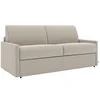 Image de Canapé 4 places convertible express en tissu beige - Couchage 160 cm - Matelas 22 cm avec mémoire de forme CALIFE