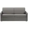 Image de Canapé 3 places convertible express en tissu gris clair - Couchage 140 cm - matelas 18 cm CALIFE