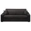 Image de Canapé 4 places convertible express en tissu - Anthracite - Couchage à lattes larges 160 cm - Matelas 18 cm EMIR