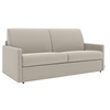 Image de Canapé 3 places convertible express en tissu beige - Couchage à lattes larges 140 cm - Matelas 14 cm CALIFE