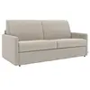Image de Canapé 4 places convertible express en tissu beige - Couchage à lattes larges 160 cm - Matelas 18 cm CALIFE