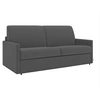 Image de Canapé 4 places convertible express en tissu gris - Couchage à lattes larges 160 cm - Matelas 18 cm CALIFE