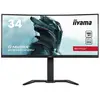 Image de 34'' G-Master Red Eagle, 3440x1440a180Hz, dalle VA Curved, FreeSync Premium Pro, 500cdm², 16.7mln 8bit, Haut-parleurs, DisplayPort, HDMI 2.0, 4x3.2 USB HUB, 0,3ms, fonction PbP,pied en reglable en hauteur, Black tuner