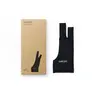 Image de Gant de dessin noir, taille unique, pour droitiers et gauchers, extensible, durable et respirant. Fabrique a partir de materiaux recycles.