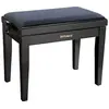 Image de Piano Bench, Satin Black, Velours Seat Banquettes Clavier