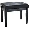 Image de Piano Bench, Satin Black, Vinyl Seat Banquettes Clavier