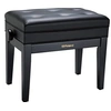 Image de Banc de Piano / Coffre Noir Satine Banquettes Clavier