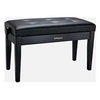 Image de Banc de Piano Double Noir Banquettes Clavier