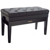 Image de Banquette Clavier Duet Size Polished Ebony Vinyl Seat