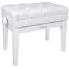 Image de Banc de Piano Couleur Blanc Poli Banquettes Clavier