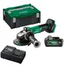 Image de Meuleuse à interrupteur autobloquant et frein Brushless 18 V 125 mm - - avec batterie 18V 5Ah - chargeur - HitCase III - G1813DEWQZ