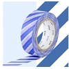 Image de Masking tape à rayures - Bleu - 1,5 cm x 7 m - Masking Tape