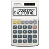 Image de EL-250 S Calculatrice de poche blanc, bleu Ecran: 8 solaire, à pile(s) (l x H x P) 71 x 16 x 115 mm