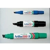 Image de Marqueur Artline 100 pointe feutre acrylique biseautée 7,5/12mm noir