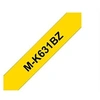 Image de M-K631BZ - Noir sur jaune - Rouleau (0,9 cm x 8 m) 1 cassette(s) bande non plastifiée - pour P-Touch PT-55, PT-65, PT-75, PT-85, PT-90, PT-BB4