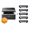 Image de DCP-1612WVB - Imprimante multifonctions - Noir et blanc - laser - A4/Legal (support) - jusqu'à 20 ppm (copie) - jusqu'à 20 ppm (impression) - 150