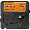 Image de BTAG-T31 - Noir sur orange - Rouleau (1,2 cm x 4 m) 1 cassette(s) boîte de suspension - bande d'étiquettes