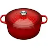 Image de Cocotte ronde Signature 28cm rouge en fonte