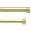 Image de Double tringle à rideau ext 91 à 167cm nickel D25mm