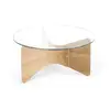 Image de Table basse ronde D82cm, bois clair