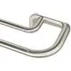 Image de Double tringle à rideaux D25mm extensible argenté, 76-213cm