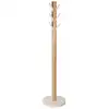 Image de Portemanteau sur pied en bois 9 crochets, naturel 165cm