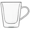 Image de Lot de 2 Tasses à café en Verre double paroi, transparent, 22 cl