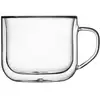 Image de Lot de 2 Tasses à café en Verre double paroi, transparent, 38 cl