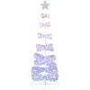 Image de Sapin de noël lumineux spirale pré-illuminé blanc 210cm