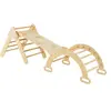 Image de 7 en 1 triangle arche montessori d'escalade naturel 98.5*40*7.5cm