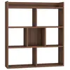 Image de Élégante bibliothèque minimaliste en noyer 80x20x90cm