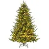 Image de Sapin de nnoël artificiel lumineux pliable 788 pointes vertes 180 cm