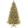 Image de Sapin de noël 909 branches articulées baies et pommes de pin 195cm