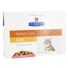 Image de Hill's Prescription Diet Feline K/D Kidney Care Aliment Humide Saumon 12 x 85g