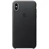 Image de Coque Leather pour Apple iPhone Xs Max - Black