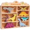 Image de Set animaux en bois Dinosaures