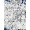 Image de Tapis abstrait moderne gris/blanc/bleu 160x220