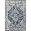 Image de Tapis vintage oriental bleu/gris/ivoire 160x220