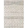 Image de Tapis berbère ethnique blanc/noir 200x275