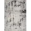 Image de Tapis abstrait moderne blanc/gris 200x275