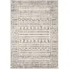 Image de Tapis scandinave bohème blanc/noir 200x275