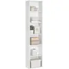 Image de Étagère à 6 niveaux style scandinave effet bois blanc