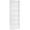 Image de Étagère à 6 niveaux style scandinave effet bois blanc