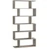 Image de Étagère à 6 niveau style moderne effet bois grège